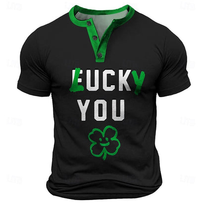 St. Patrick's Lucky Henley Tee