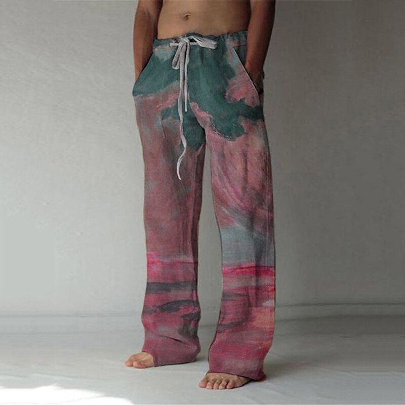 Pantalones holgados de verano para playa