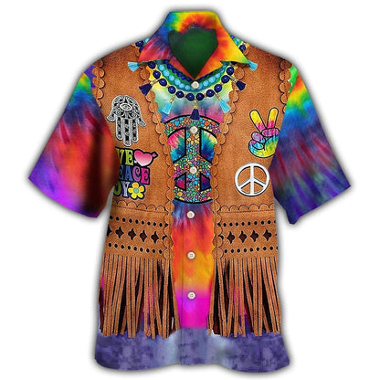 Hippie Colorful Aloha Shirt