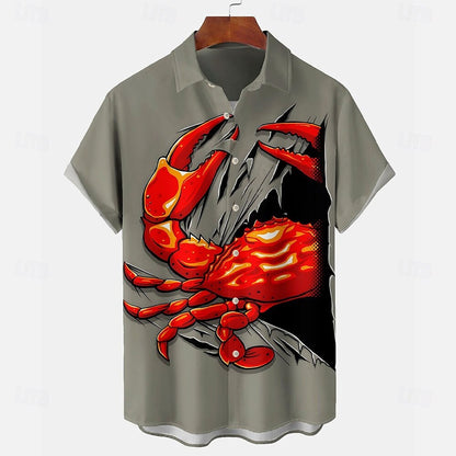 Graphic Crab Casual Shirt