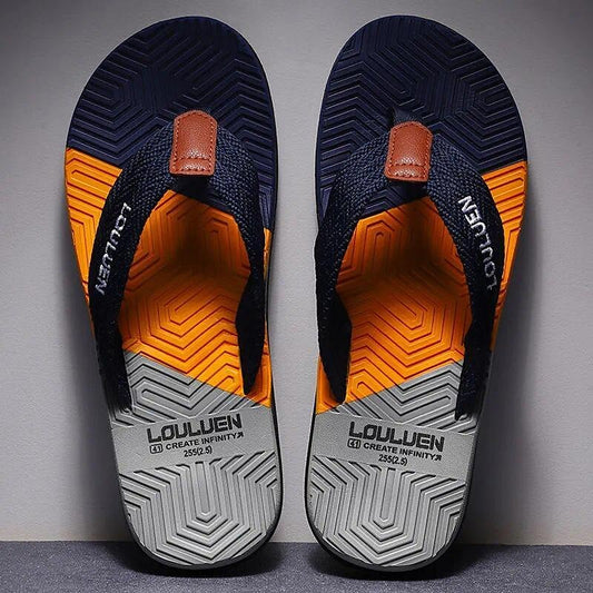 Textured Sole Fashion Beach Flip Flops