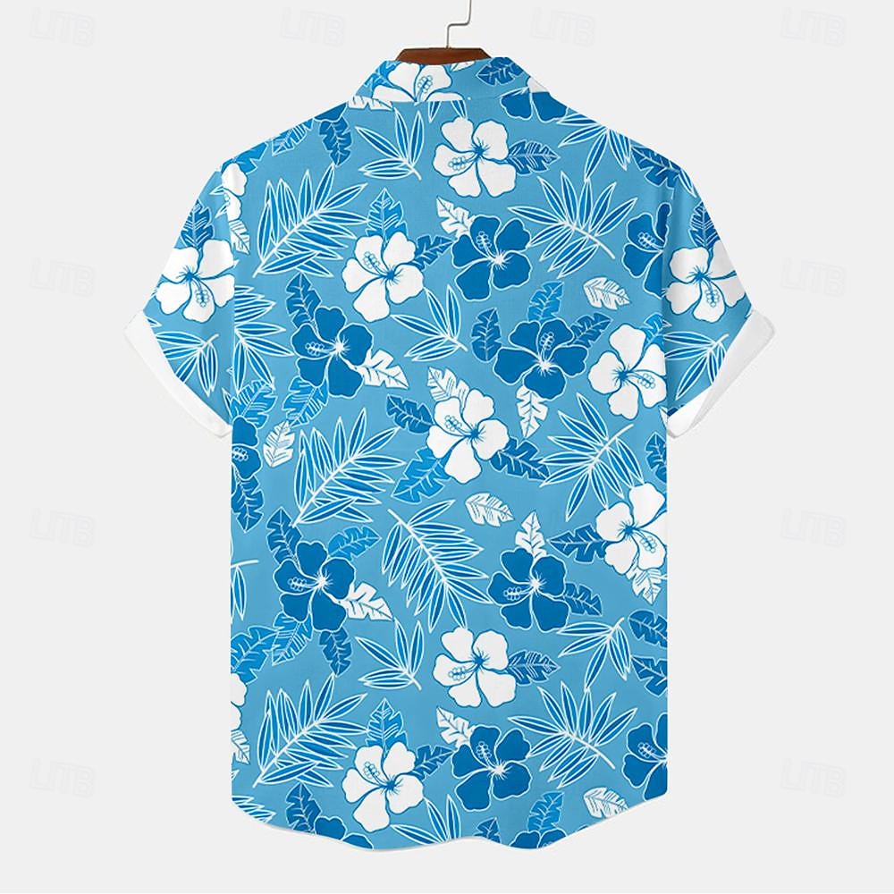 Floral Tropical Flowers Vacation Shirt