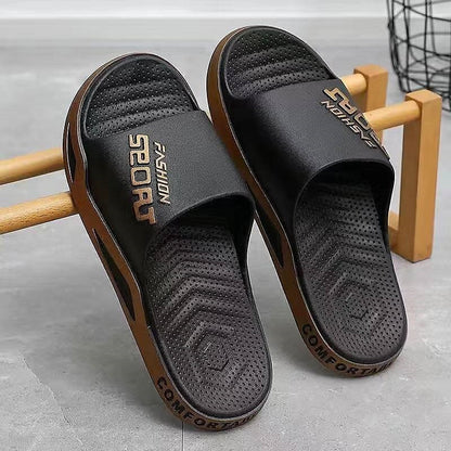 Letter Print Sporty Slide Sandals