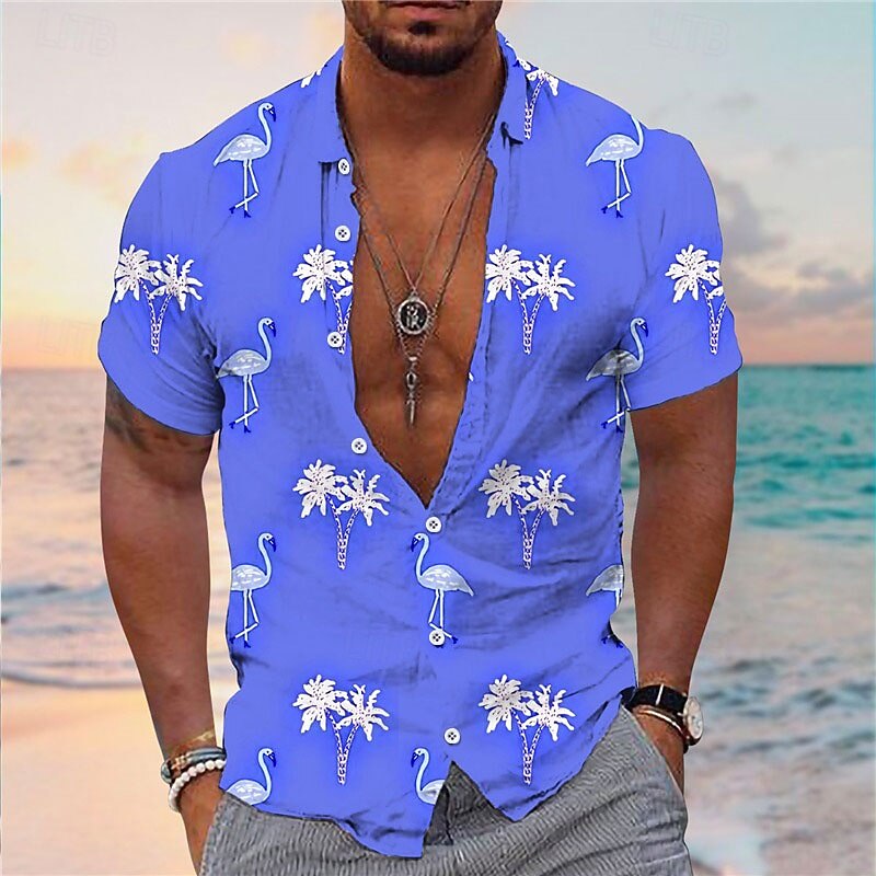 Flamingo Coconut Tropical Plants Shirt