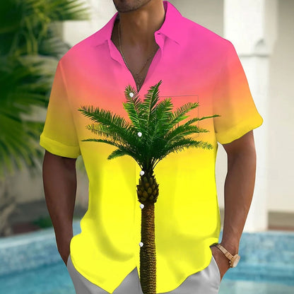 Gradient Coconut Hawaiian Shirt