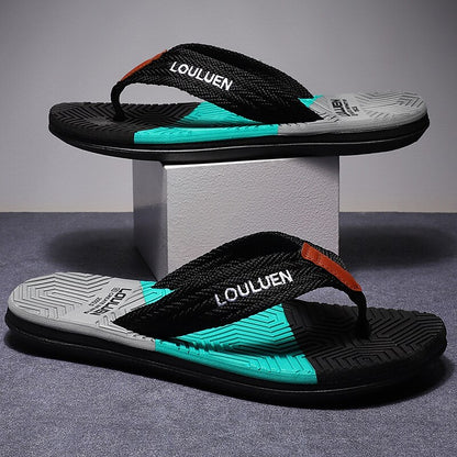 Textured Sole Fashion Beach Flip Flops