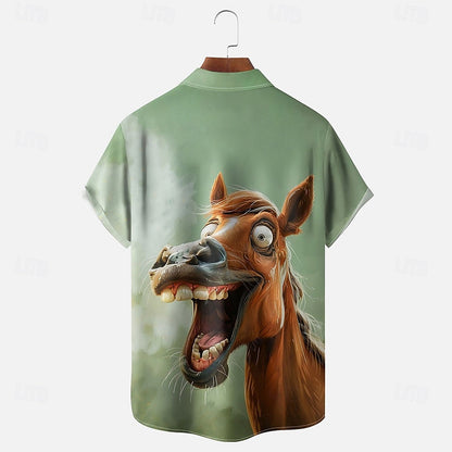 Funny Donkey Print Shirt