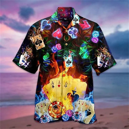 Flamingo Lights Aloha Shirt