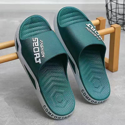 Letter Print Sporty Slide Sandals