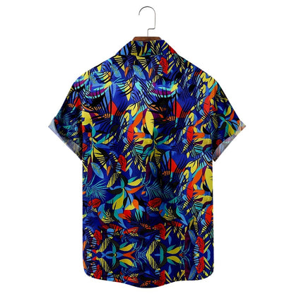 Floral Graphic Palm Leaf Shirt