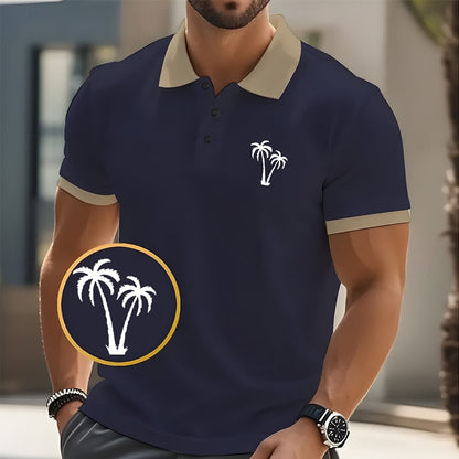 Tropical Palm Polo Shirt Resort Vacation