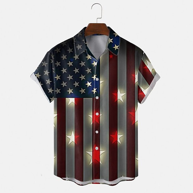 Camiseta con la bandera estadounidense del Día de la Independencia de Estados Unidos