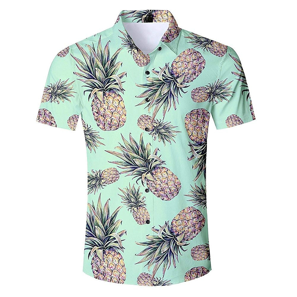 Fruit Pineapple Summer Hawaiian Shirt