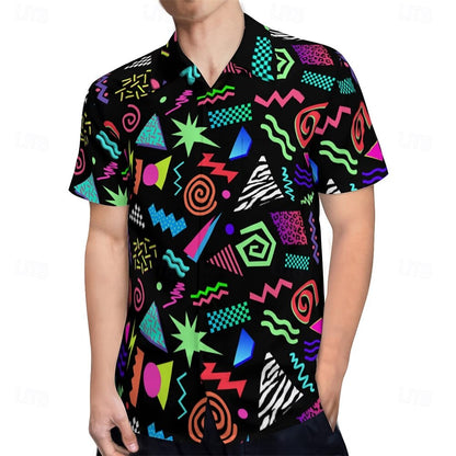 Retro 80s Psychedelic Aloha Shirt