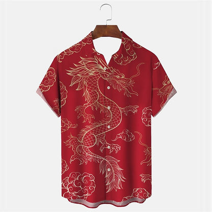 New Year Dragon Casual Shirt