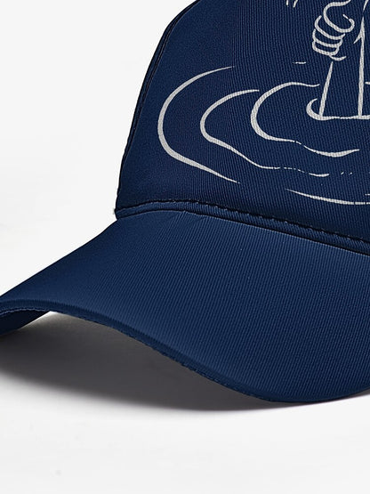 Navy 'I'm Fine' Snapback Cap