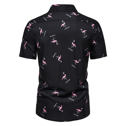 Flamingo Tropical Summer Hawaiian Shirt