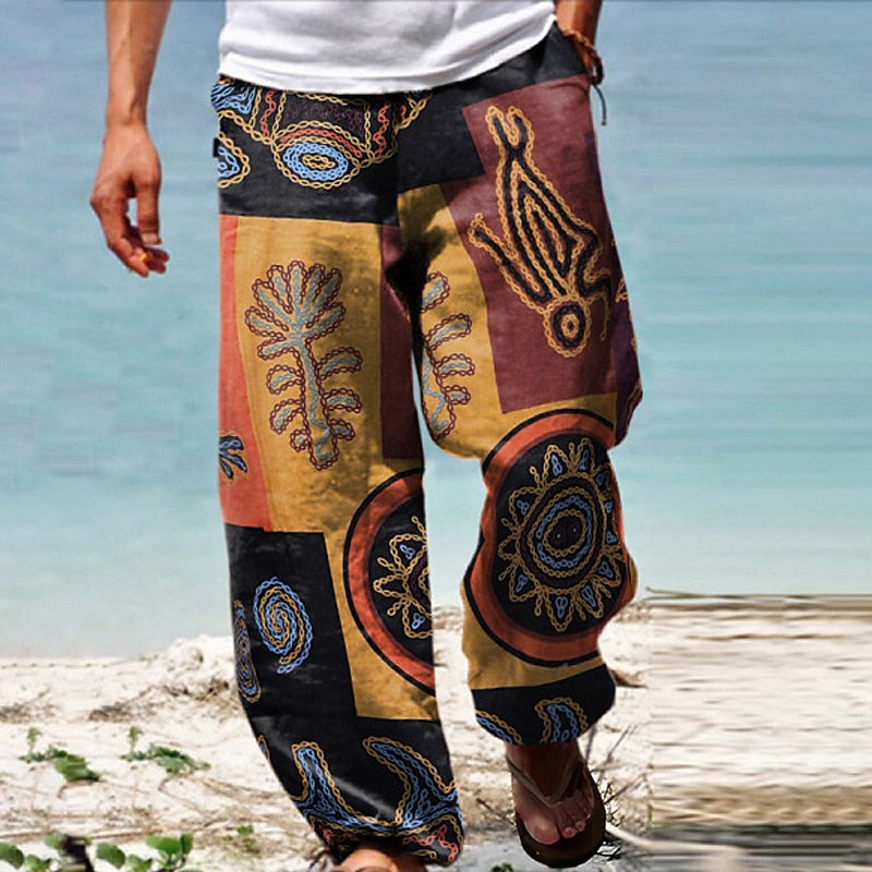 Boho Design Trousers Summer Pants