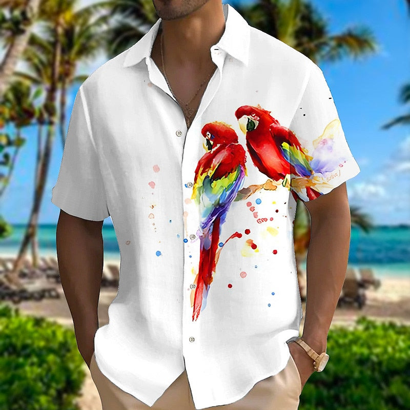 Parrot Aloha Hawaiian Shirt