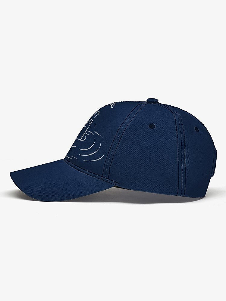 Navy 'I'm Fine' Snapback Cap