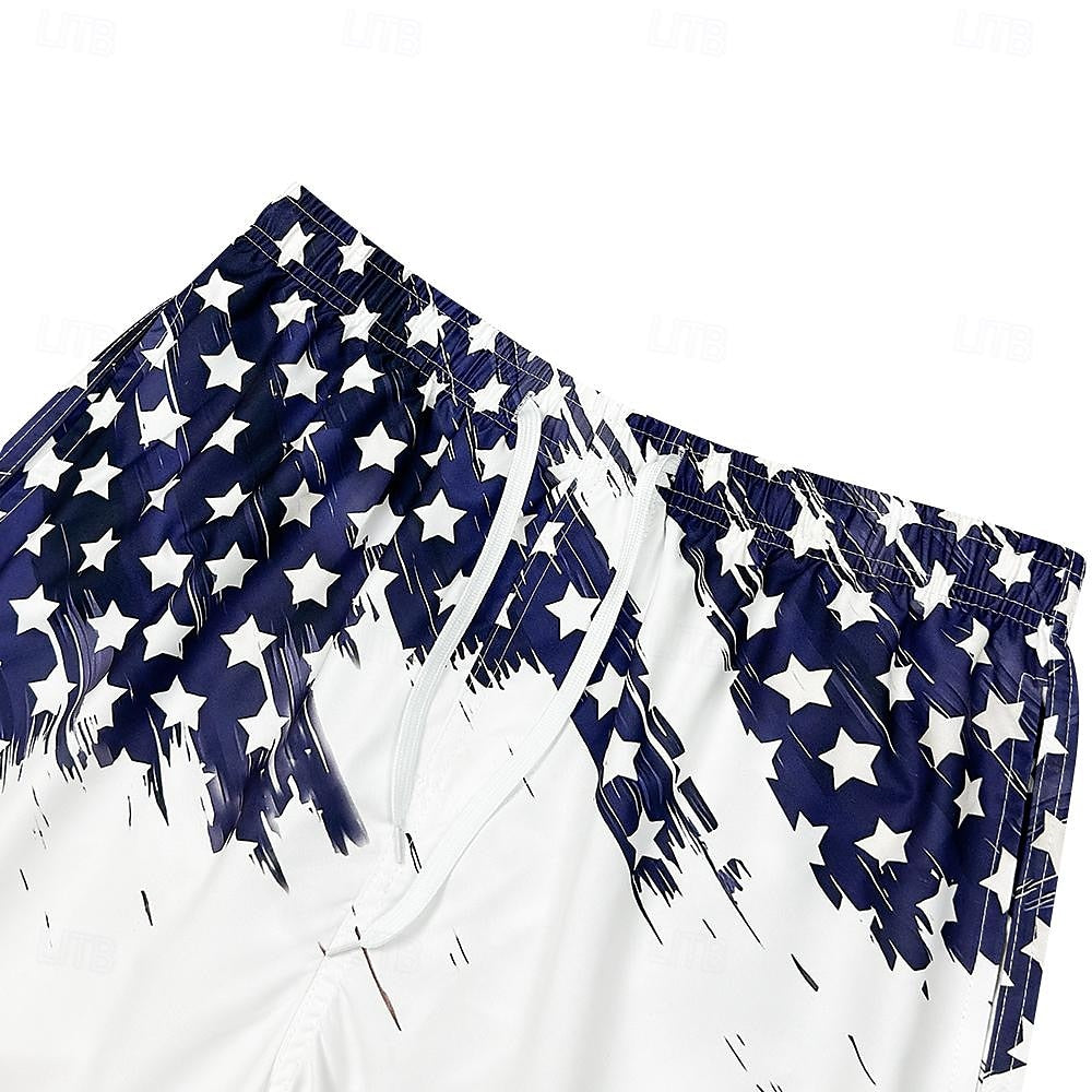 American Flag Swimming Trunks Board Shorts