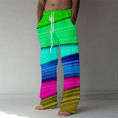 Summer Beach Drawstring Trousers Pants