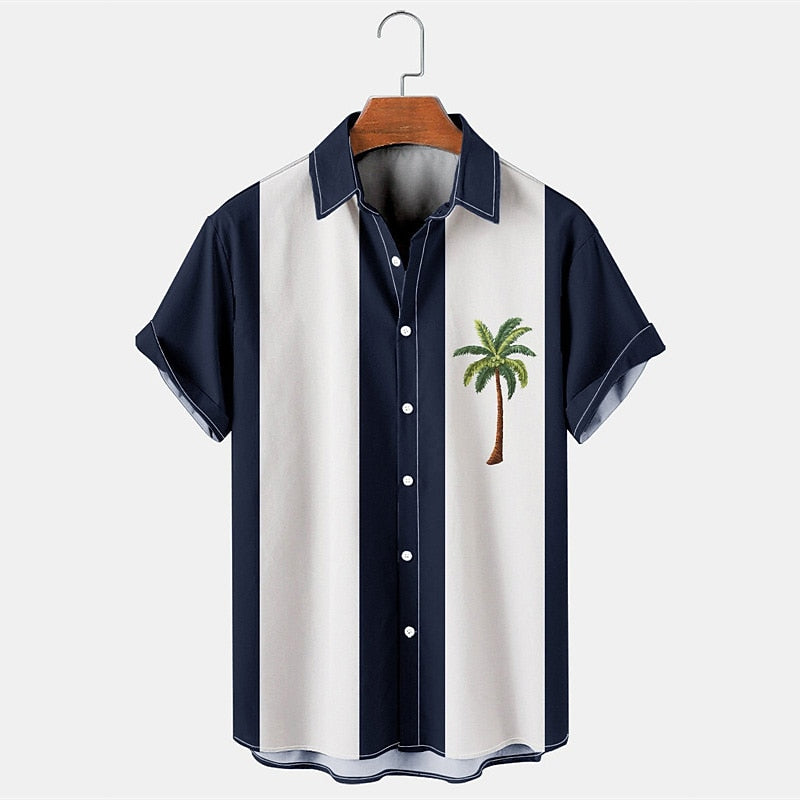 Color Block Coconut Tree Shirt