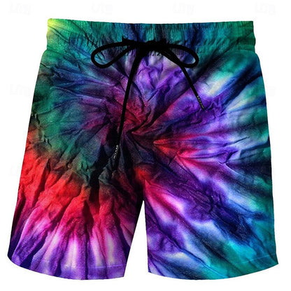 Graphic Gradient Color Swimming Shorts