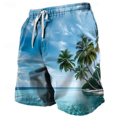 Coconut Tree Board Swim Shorts