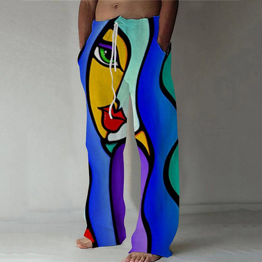 Pantalones con diseños artísticos en 3D