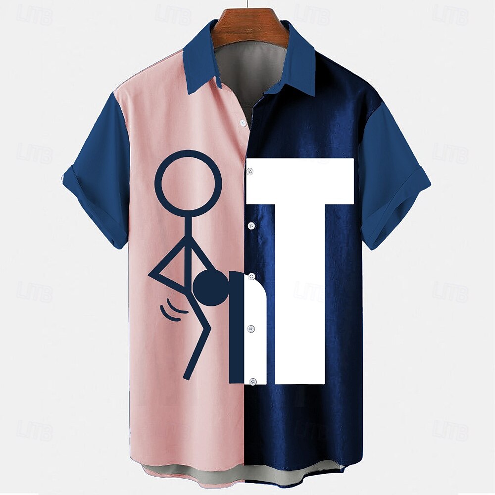 Fashion Letter Casual Shirt