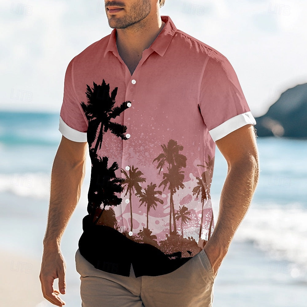 Gradient Coconut Tree Shirt