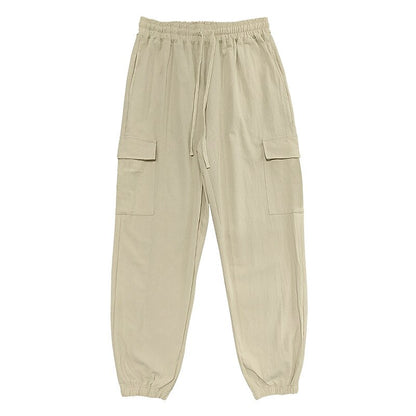 Linen Cargo Jogger Pants