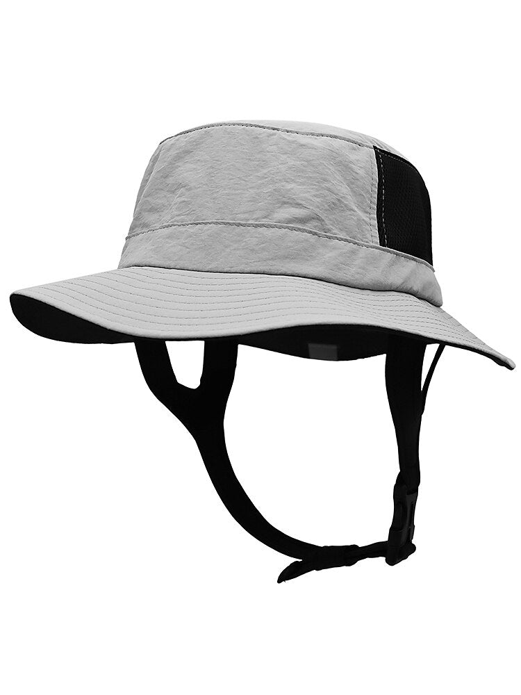 UPF50+ Waterproof Bucket Hat w/ Chin Strap