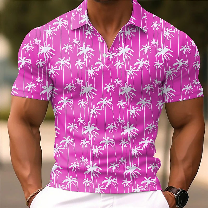 Kentucky Derby Palm Tree Polo Shirt