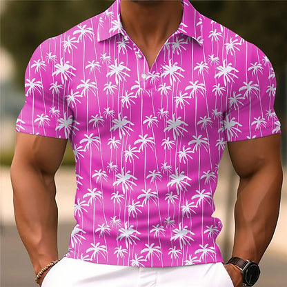 Kentucky Derby Palm Tree Polo Shirt