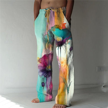 3D Colorful Printed Trousers Pants