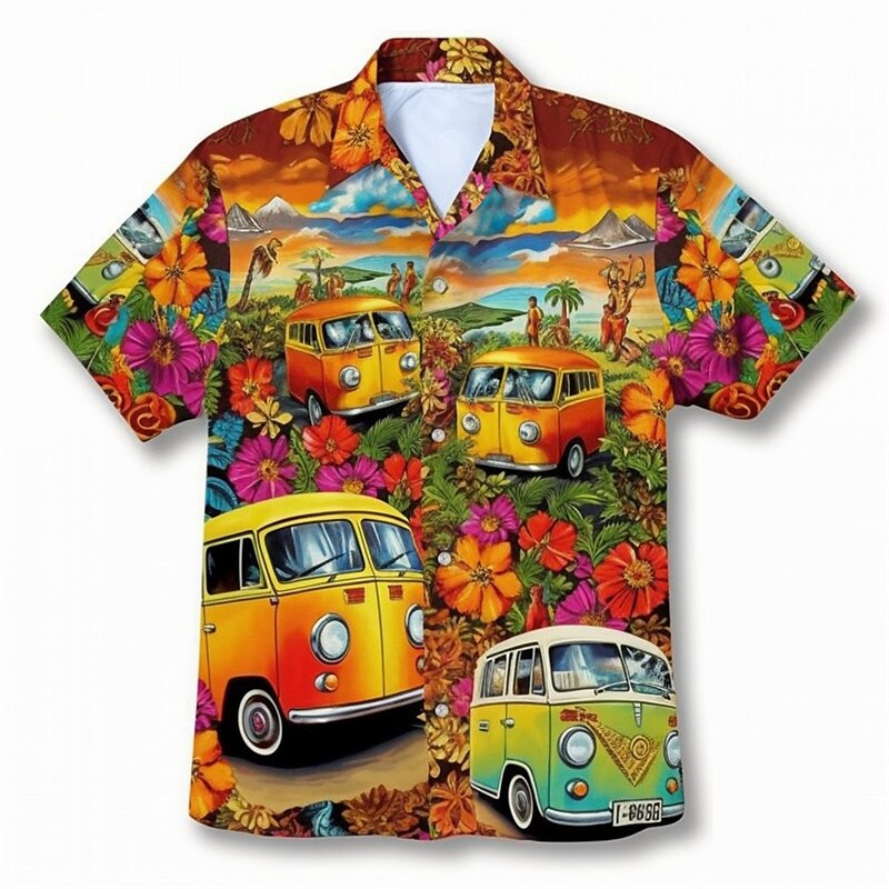 Floral Hippie Bus Shirt