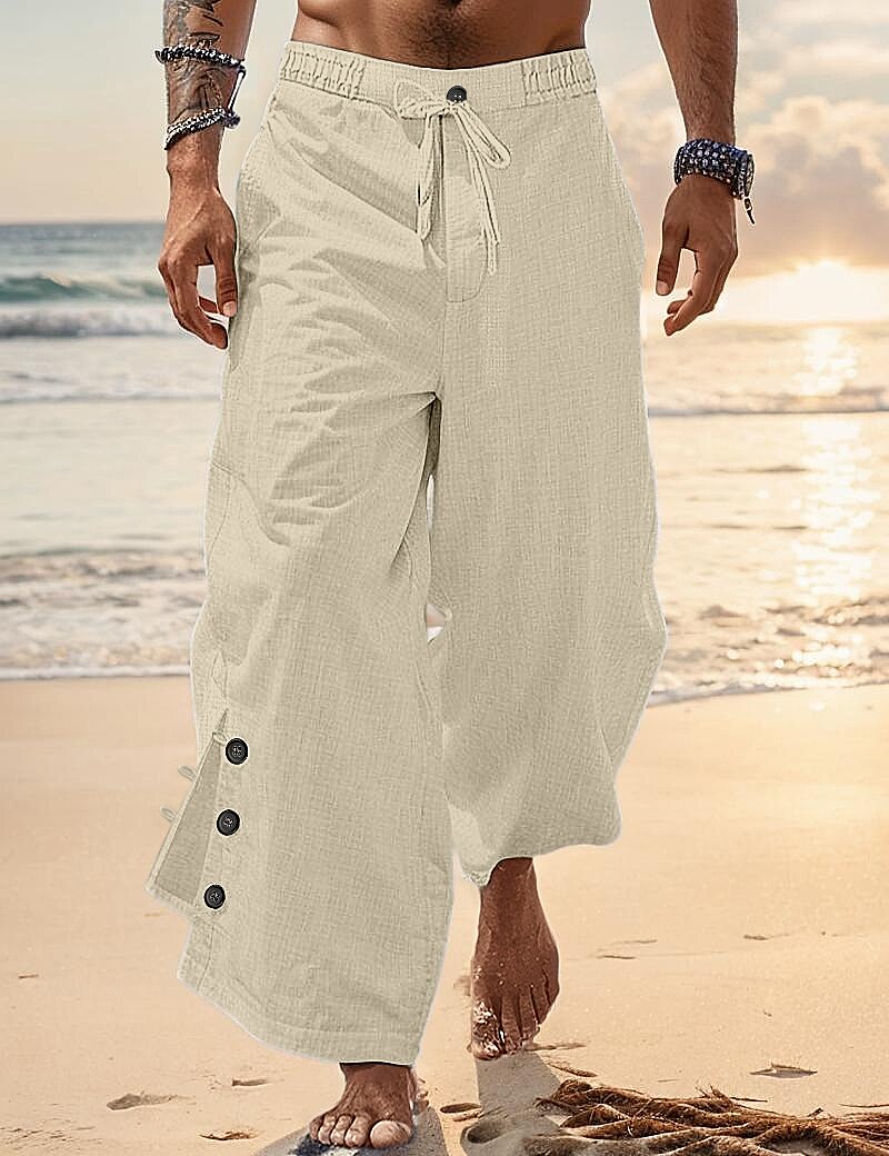 Linen Pleated Comfort Pants