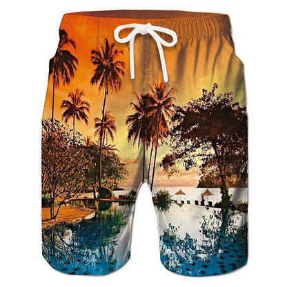 Hawaiian Swimming Trunks Board Shorts