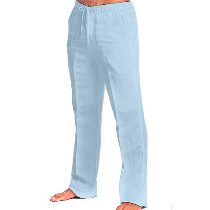 Casual Elastic Waist Beach Pants