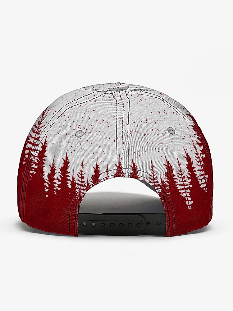 Red & White Deer Cap
