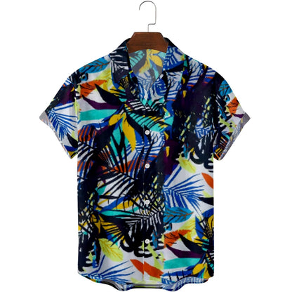 Floral Graphic Palm Leaf Shirt