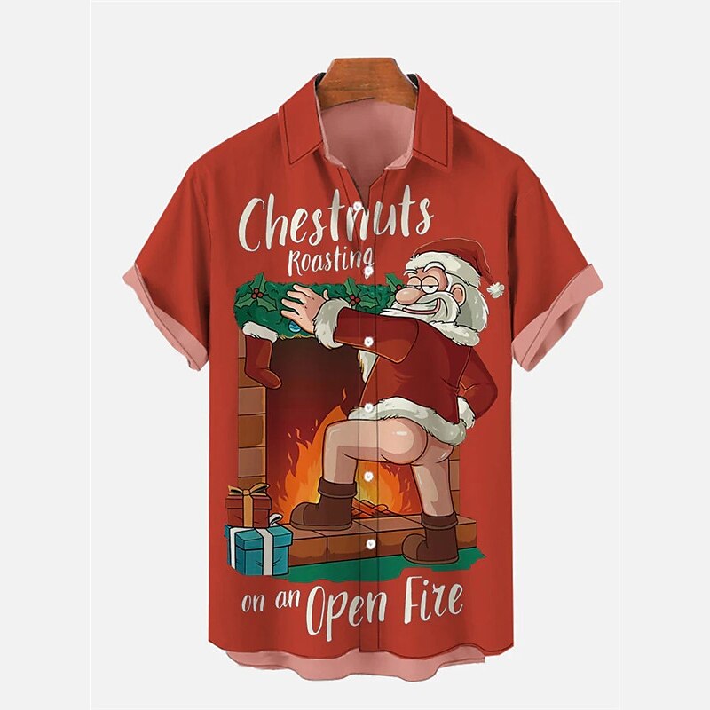 Christmas Santa Claus Printed Shirts