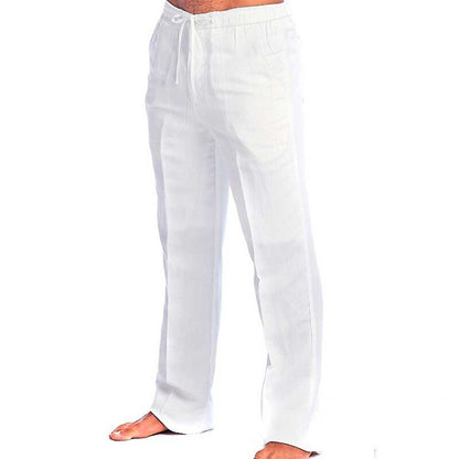 Casual Elastic Waist Beach Pants