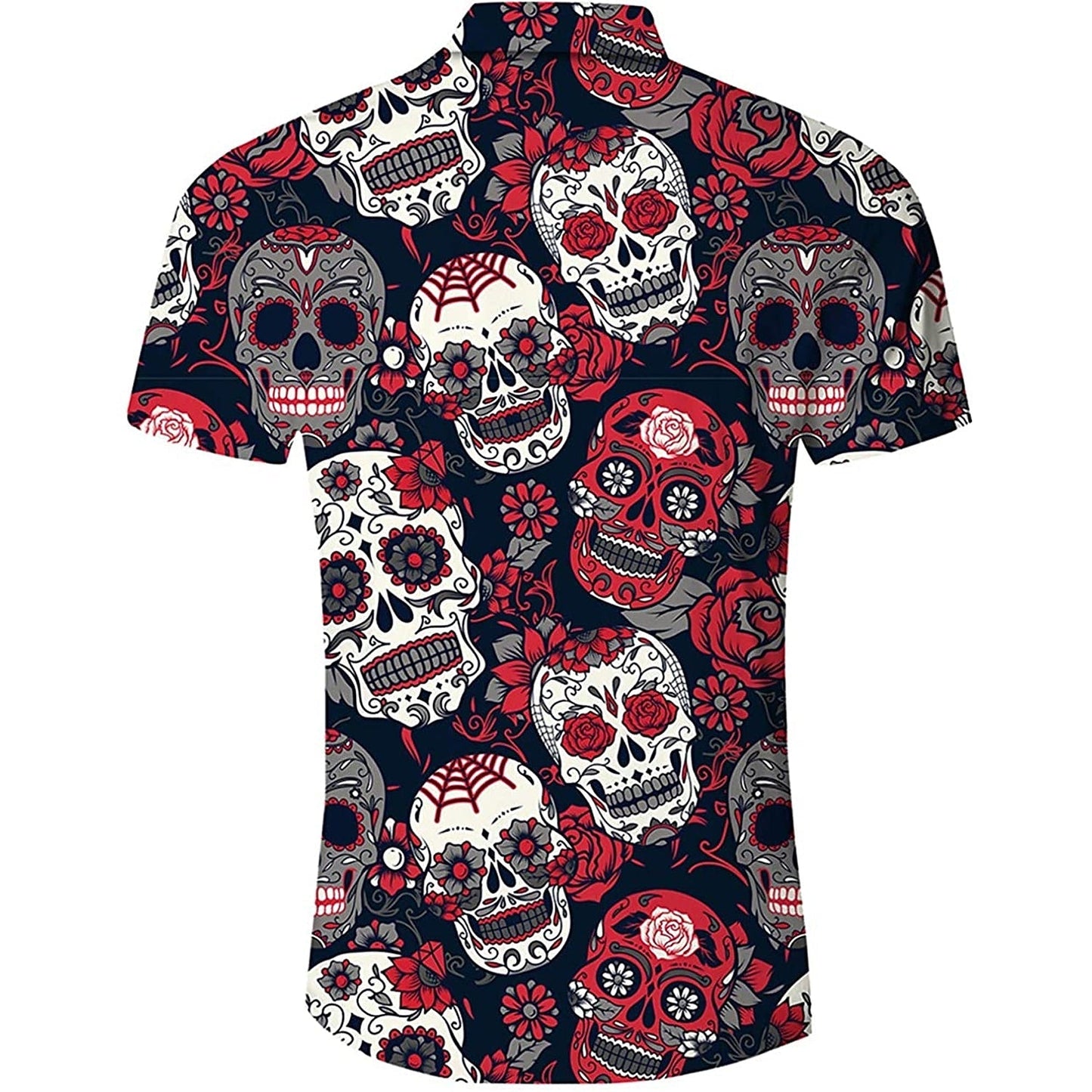 Fashion Cool Skull Button Up Shirt