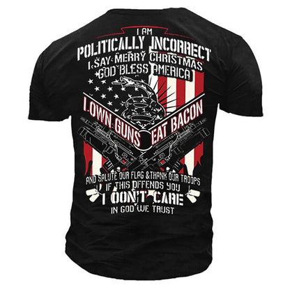 Patriotic Flag Graphic T-Shirt