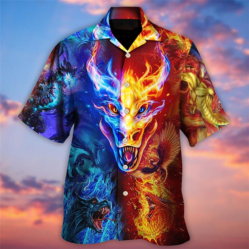 Tropical Fashion Dragon Shirt