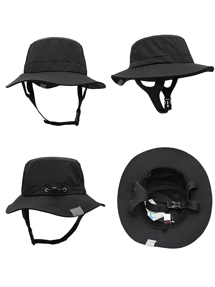 UPF50+ Waterproof Bucket Hat w/ Chin Strap