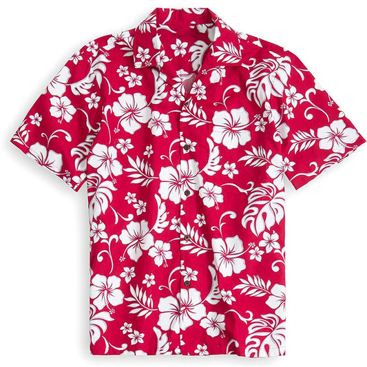 Camisa hawaiana de verano con flores tropicales florales